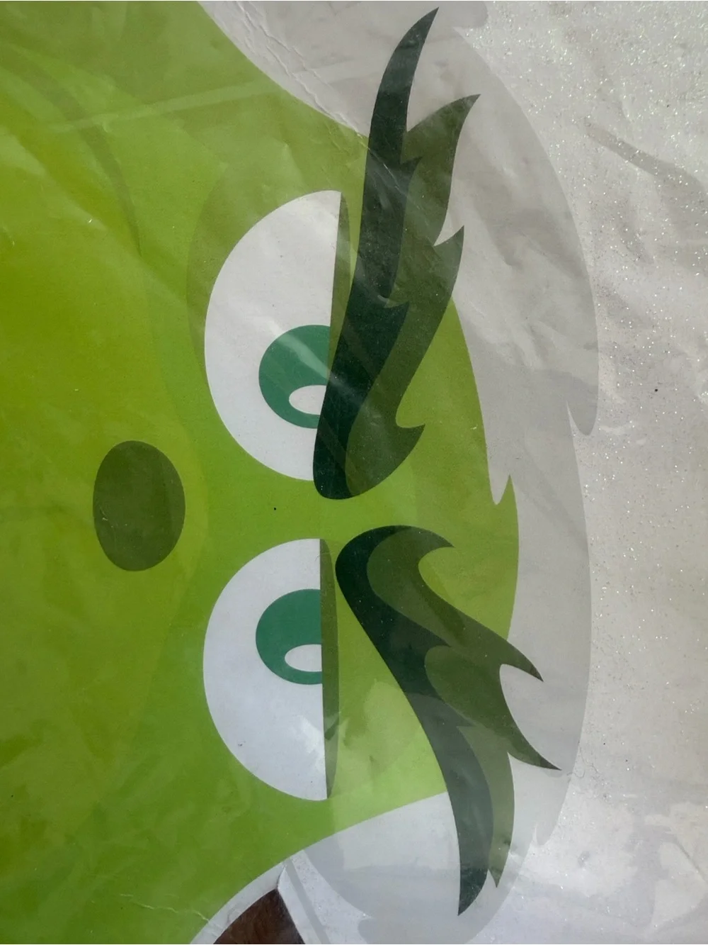 The grinch Holiday Cutout Decoration - Green, white & Red